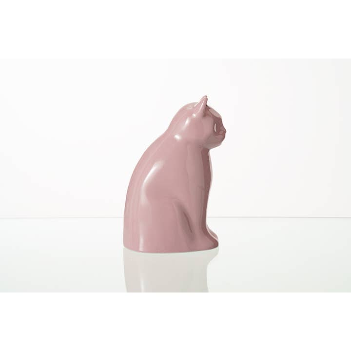Pulvis Art Urns - Wholesale Pet Urn/Keepsake Box - "Meow" Pet Urn for Cat - Pink | Ceramic 3