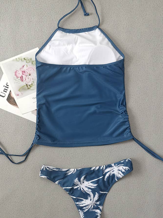 UNISHE - Wholesale Two Piece Swimsuit - Women's - Summer Beach Print Tankini Set ZK047