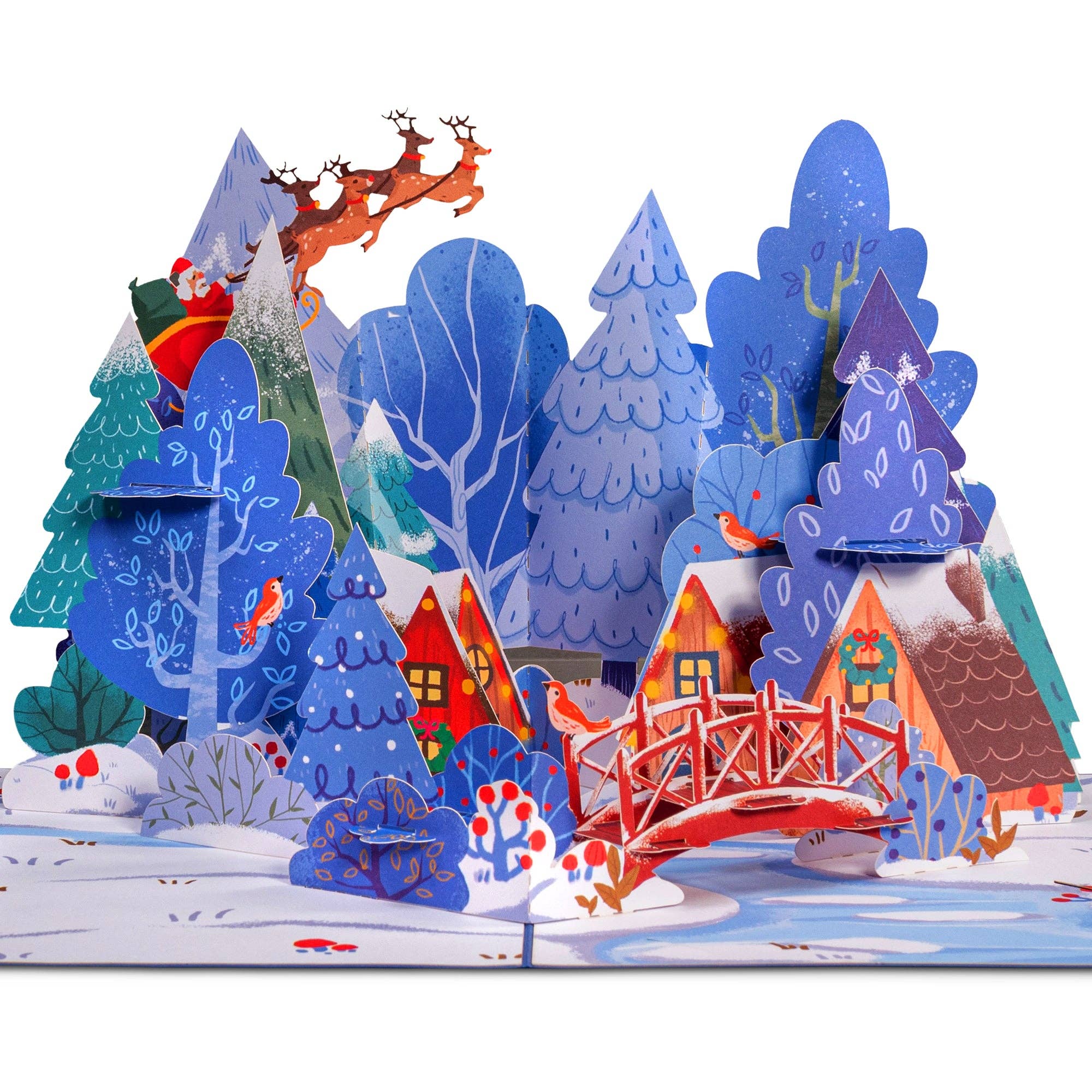 Paper Love - Wholesale Christmas Card - Magical Town Christmas Pop Up Card5