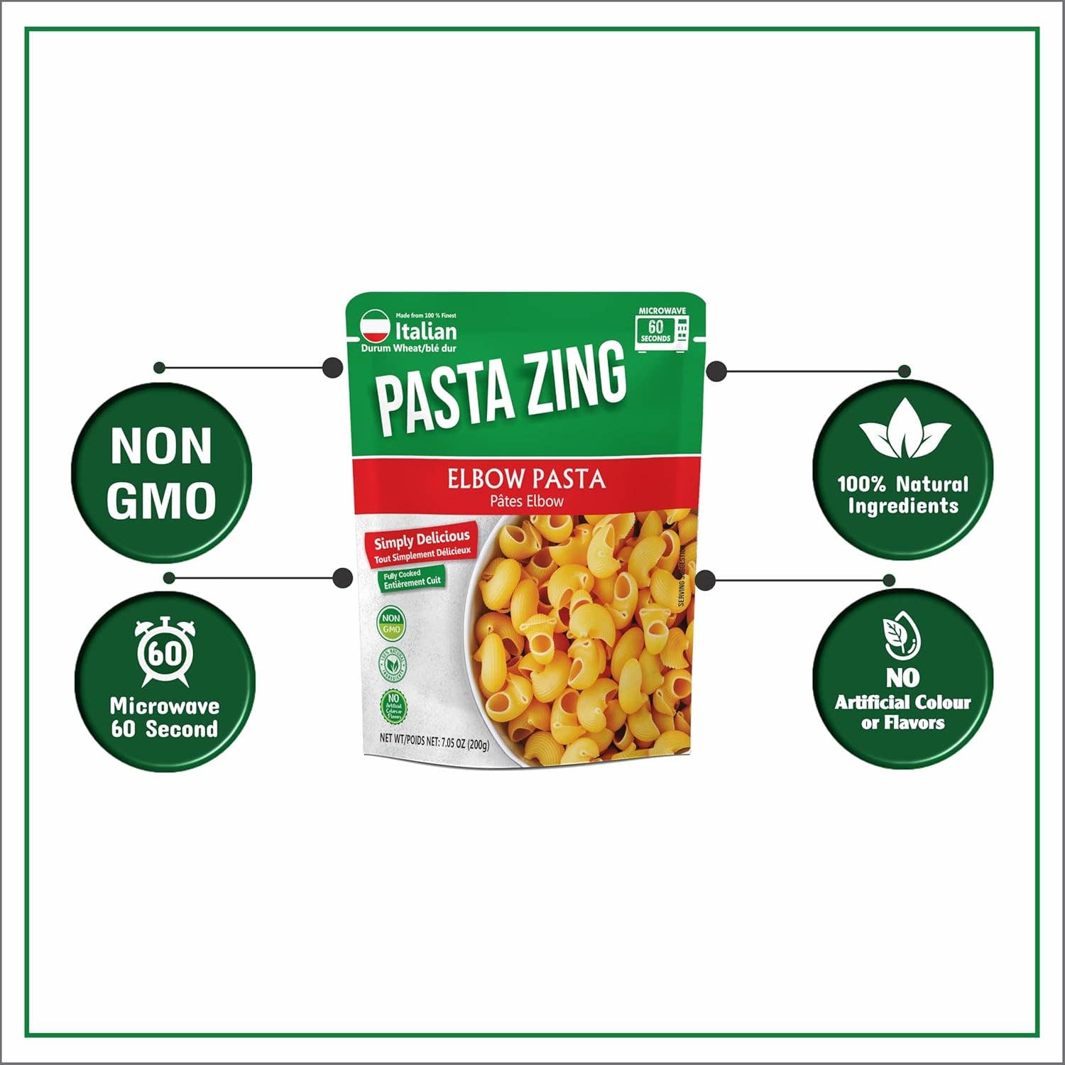Regal Kitchen Foods - Wholesale Pasta - Pasta Zing Variety Pasta 2x Elbow | 2x Farfalle,3x Spaghetti6