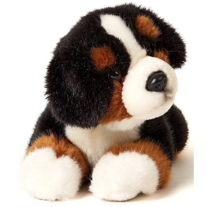 Uni Toys - Wholesale Knuffels - Kinderen en baby - Puppy van de Berner Sennenhond, liggende knuffel/knuffel