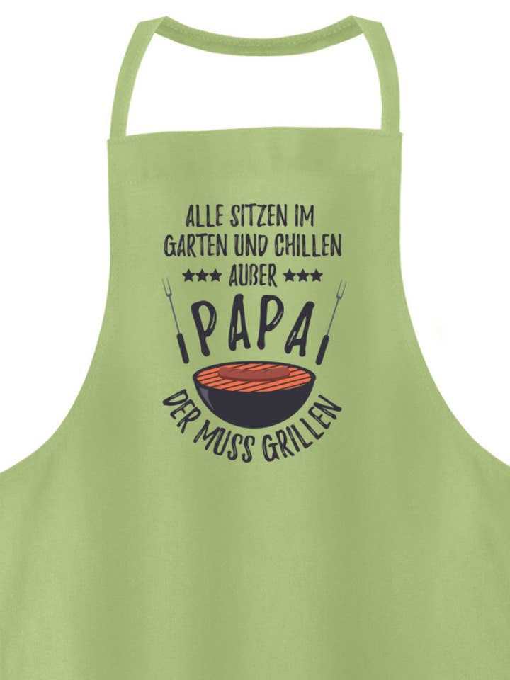 Papa Must Grill - Premium BBQ Apron for wholesale by GARTENFAN