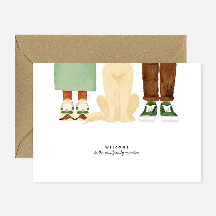 Welcome Family Dog - Greeting Card for wholesale by ALL THE WAYS TO SAY - USA