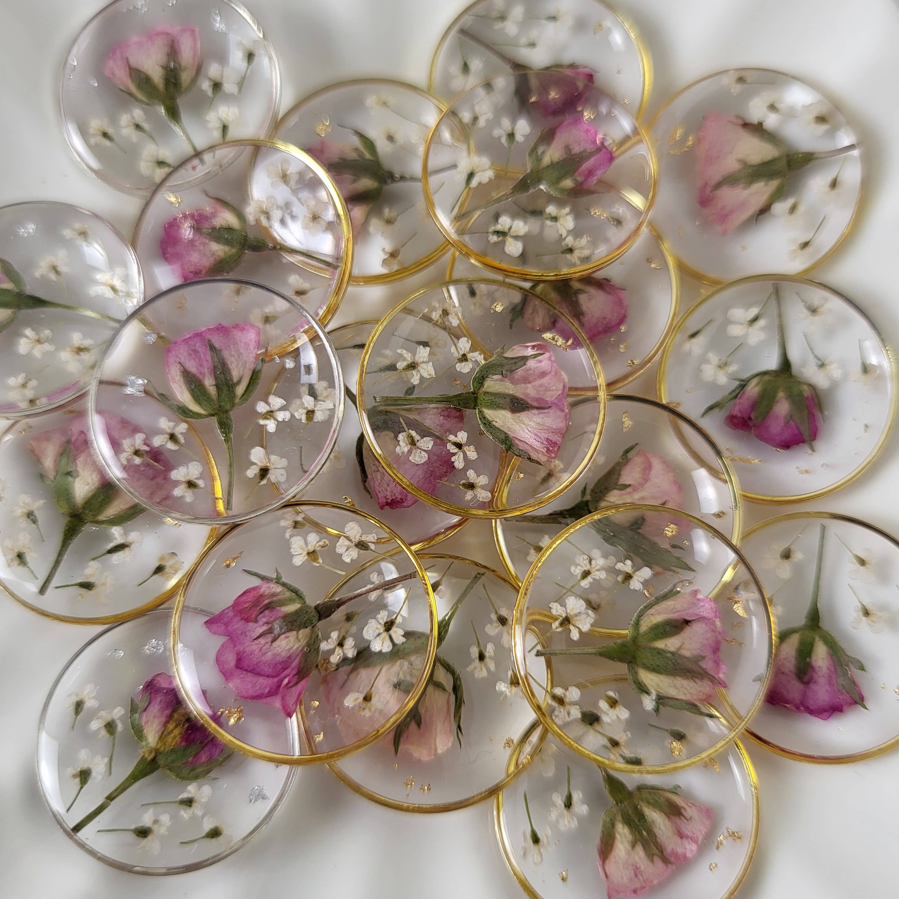 Rhodonco - Wholesale Pendant/Charm Necklace - June birth flower necklace - Rose4