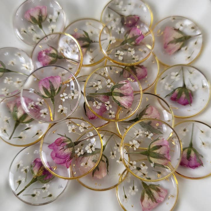 Rhodonco - Wholesale Pendant/Charm Necklace - June birth flower necklace - Rose4