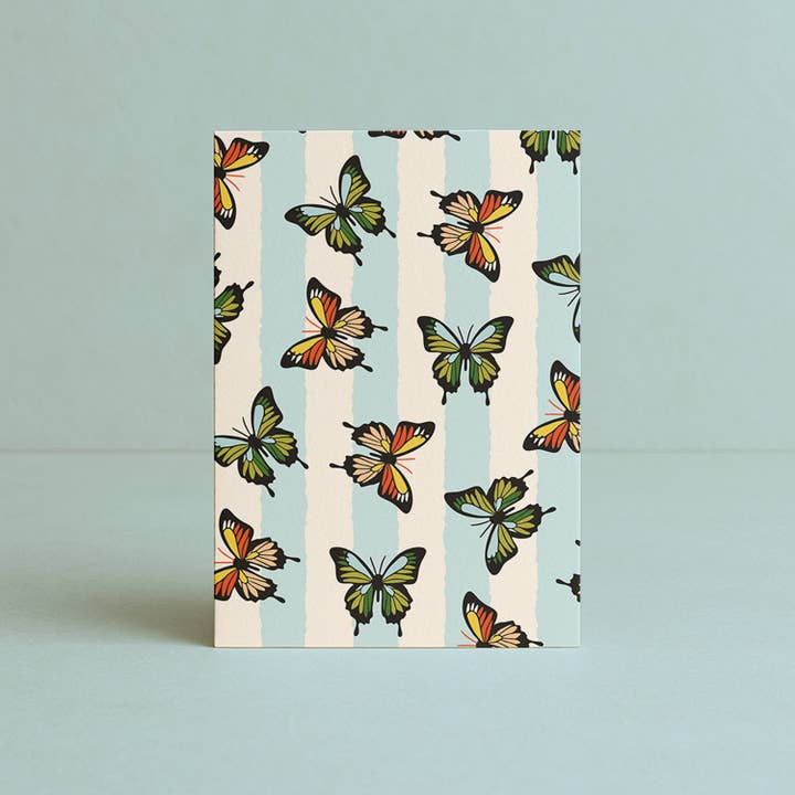 ‘Papillon’ Butterfly Notecard for wholesale by Daymaker Stationery