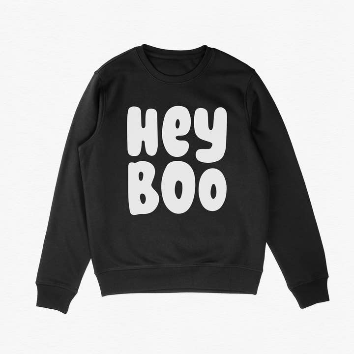 Hey Boo Sweatshirt • Toddler, Kids + Adult Sizes for wholesale by Eli + Emery