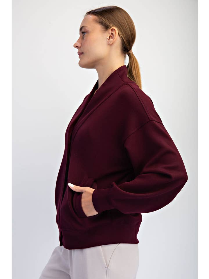 Rae Mode - Wholesale Lounge Top - Women's - MODAL POLY CARDI9