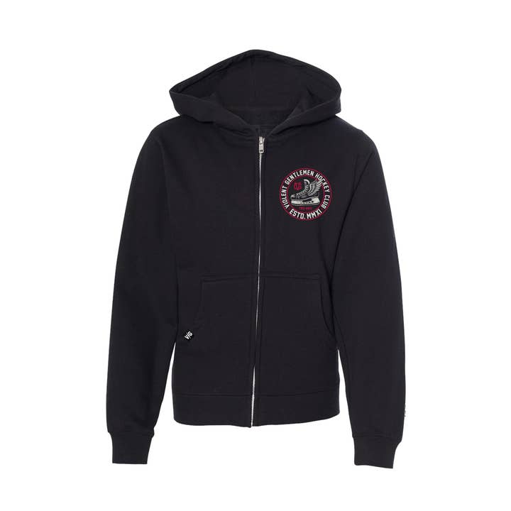 Winged Kids Zip Hood for wholesale by Violent Gentlemen