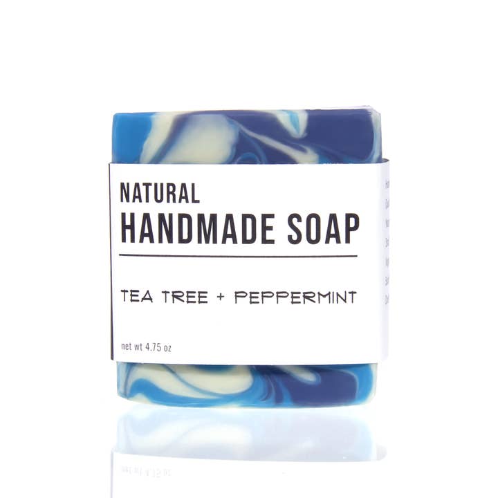 Cleanse Bath and Body - Wholesale Bar Soap - Tea Tree and Peppermint - Handmade Bar Soap - Mint Scent