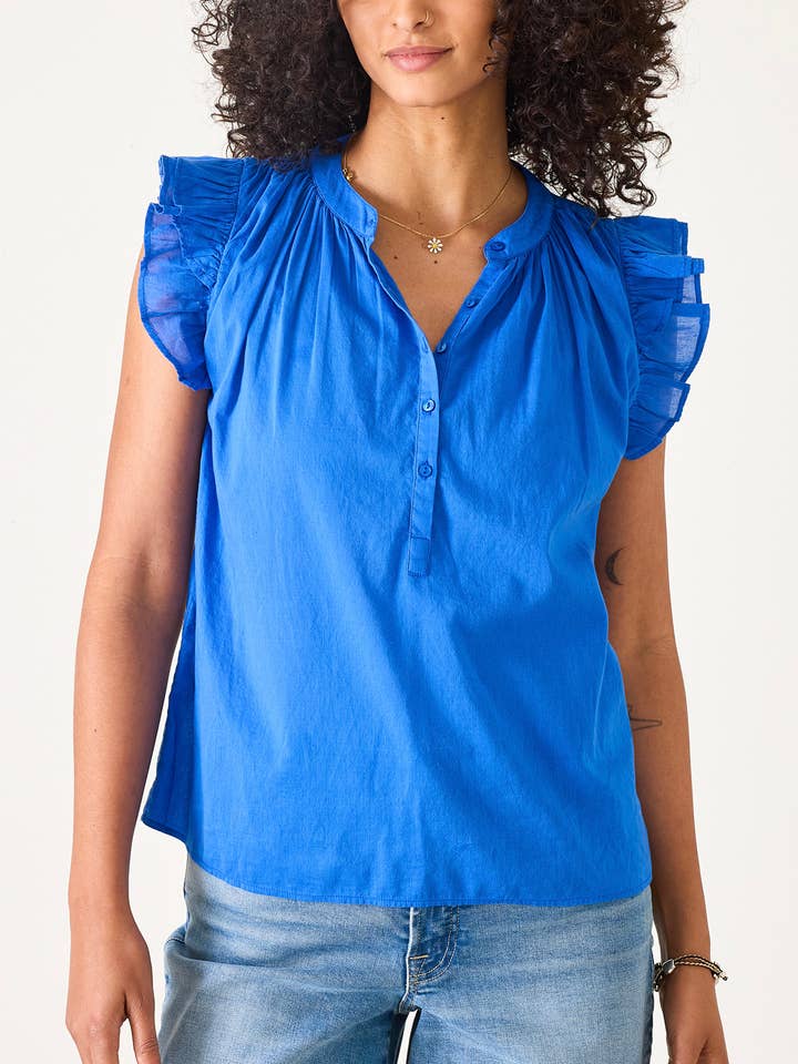 Flutter Sleeve Top for wholesale by MERSEA