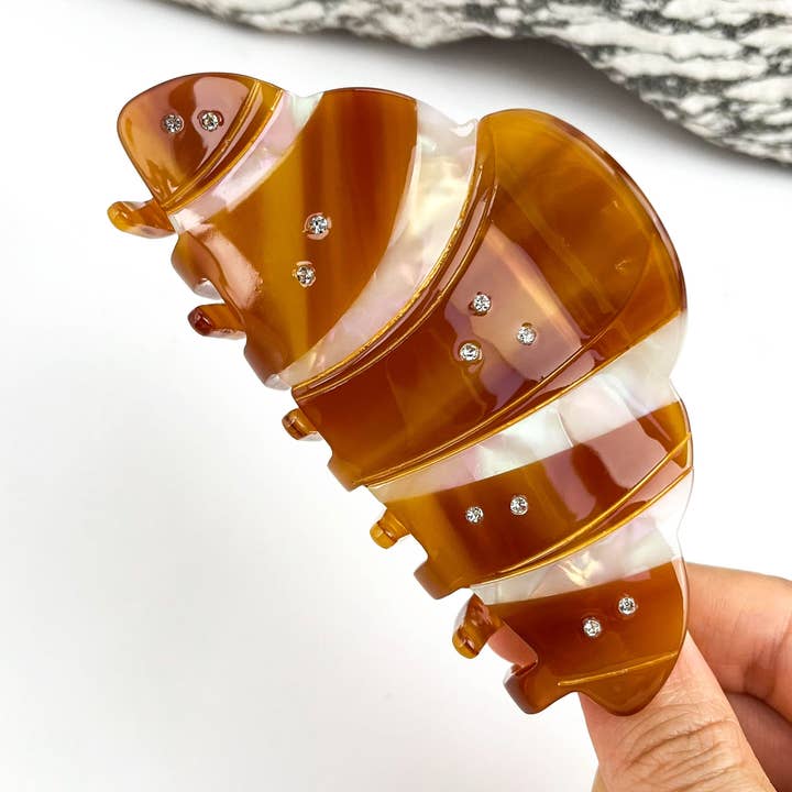 Vintage Starfish Crescent Moon Creative Hair Claw Clip for wholesale by mildstyles