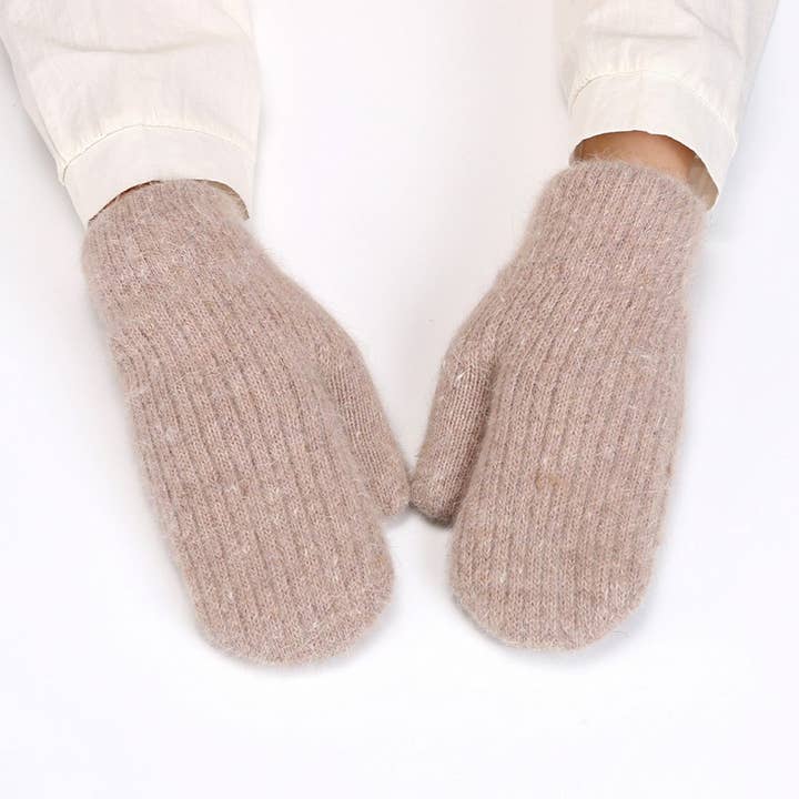 ACCITY - Wholesale Gloves - Unisex - KNITTED WOOL COVERED WINDPROOF WARM GLOVES_CWAG02494