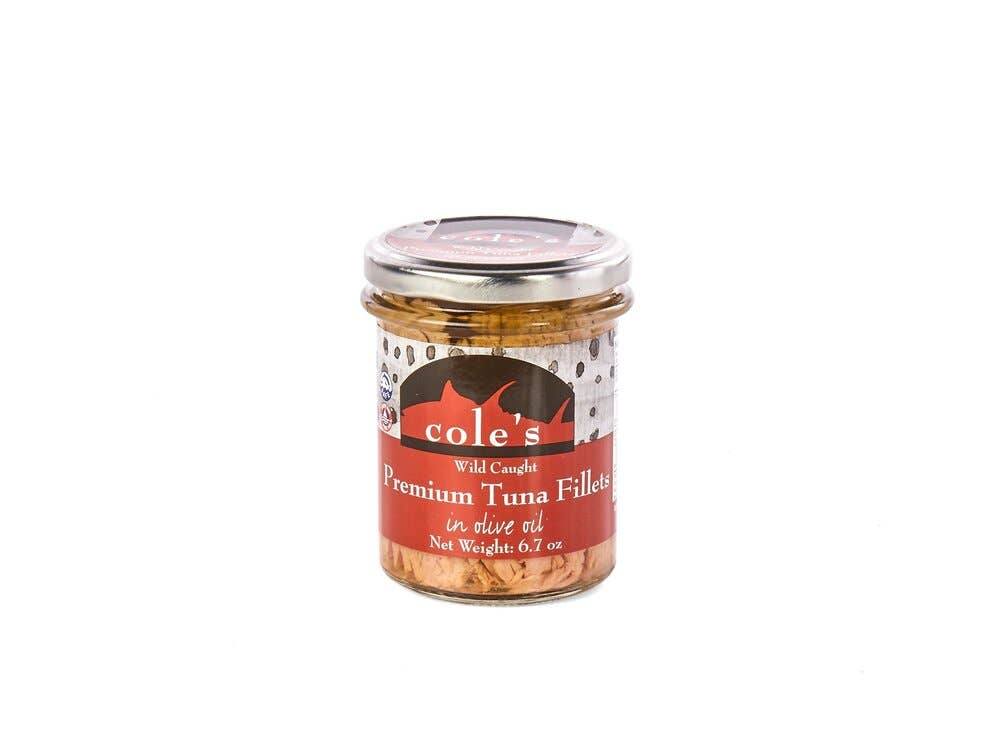 Cole's Seafood - Wholesale Tinned Fish - Wild Caught Premium Tuna Fillets in Olive Oil