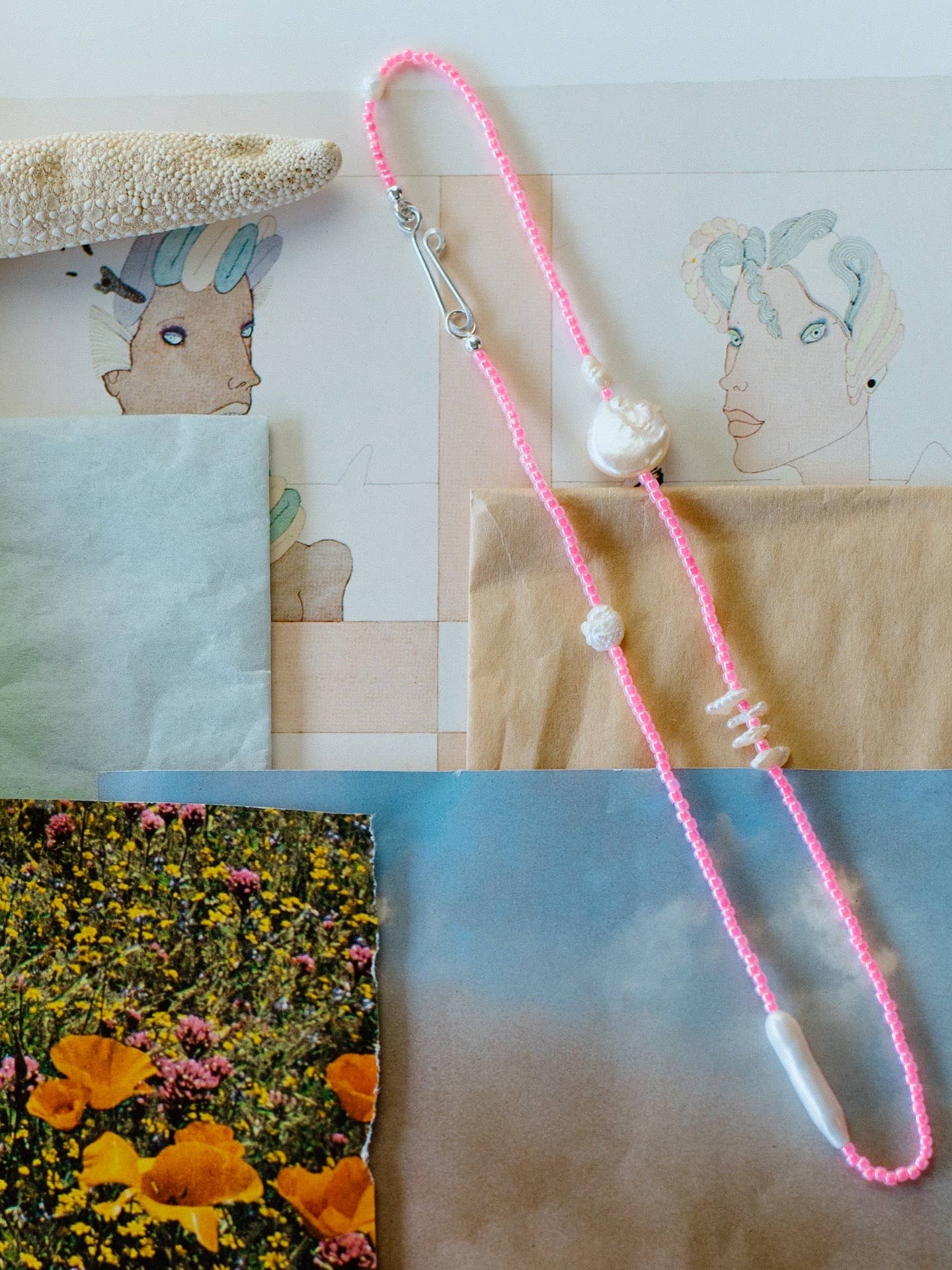 Bright Pink Trance The Ama Necklace for wholesale on Faire8