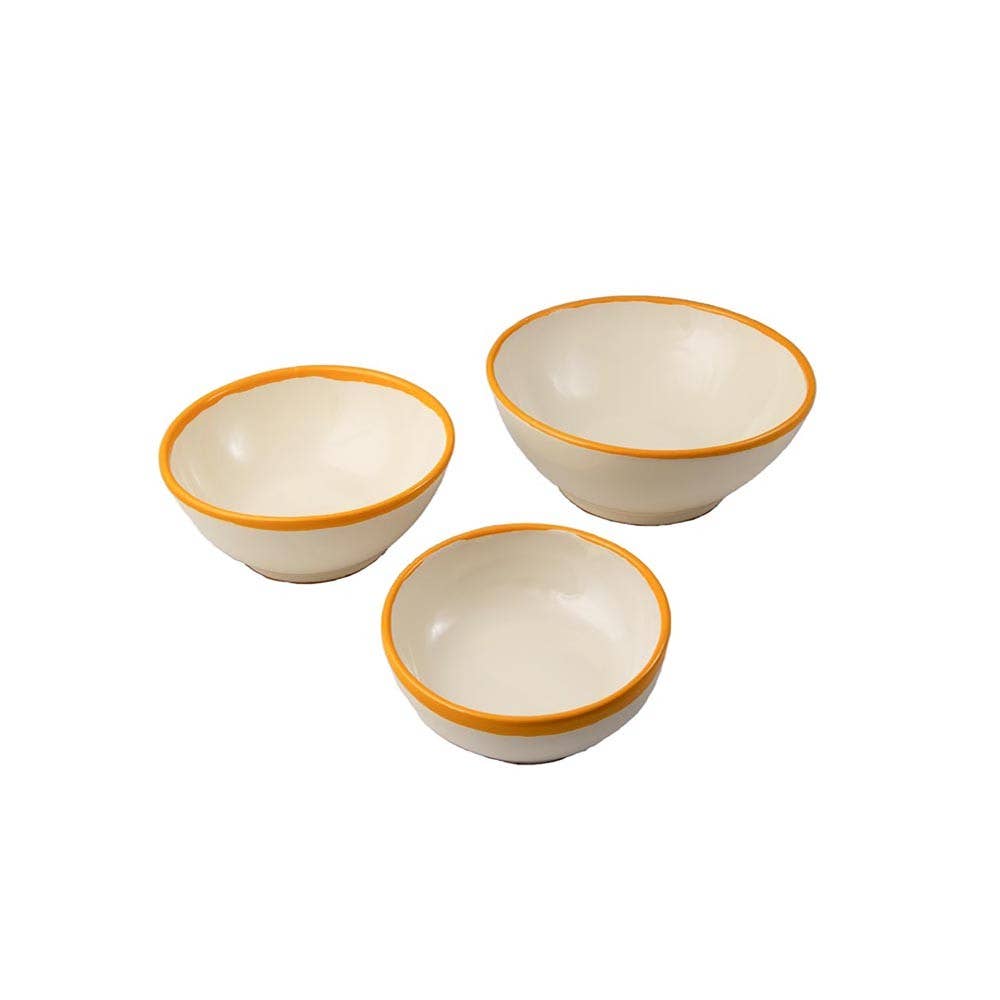 LOLIVA – Engroshandel Salattallerken – Salatskål med kant, diameter 23 cm – Edge Line3