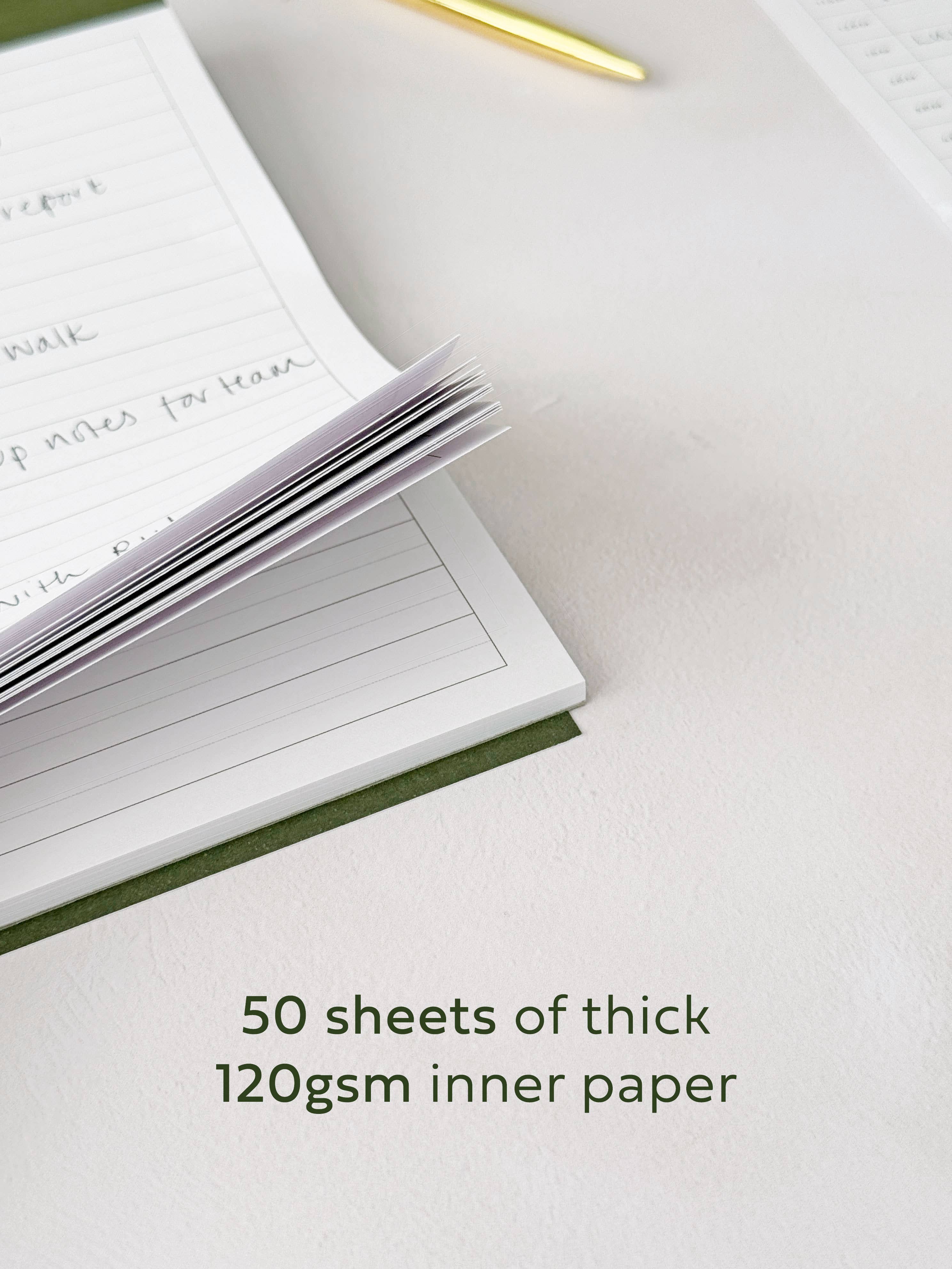 AIM Studio Co – wholesale Notepad – Perforated Productivity Desk Pad: Time Blocking & To Do List5