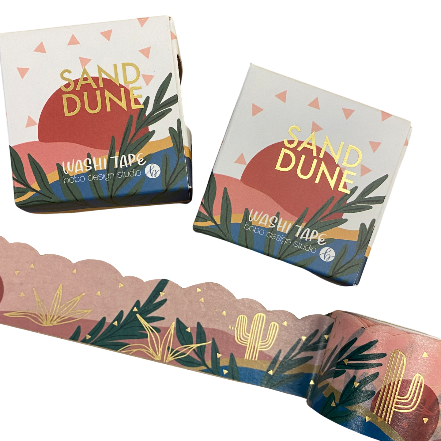 Sand Dune - Gold Foil Cloud Cut Washi Tape