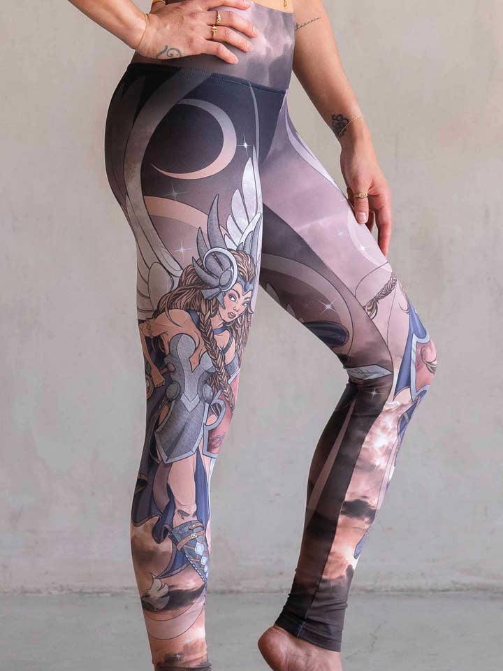 Valkyrie Warrior Woman - Buttery Soft Athleisure Leggings for wholesale by Eagle Rock Werkshop®