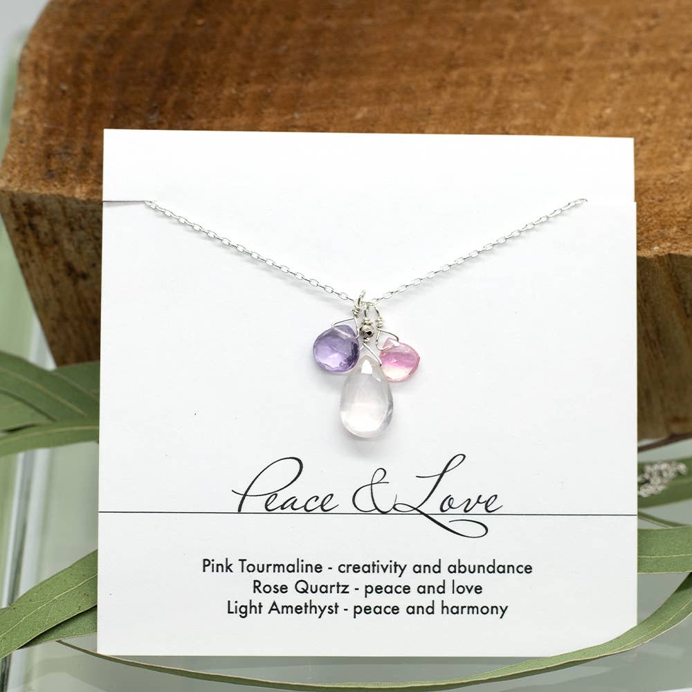 Susan Roberts Jewelry - Wholesale Pendant/Charm Necklace - Peace & Love Necklace1