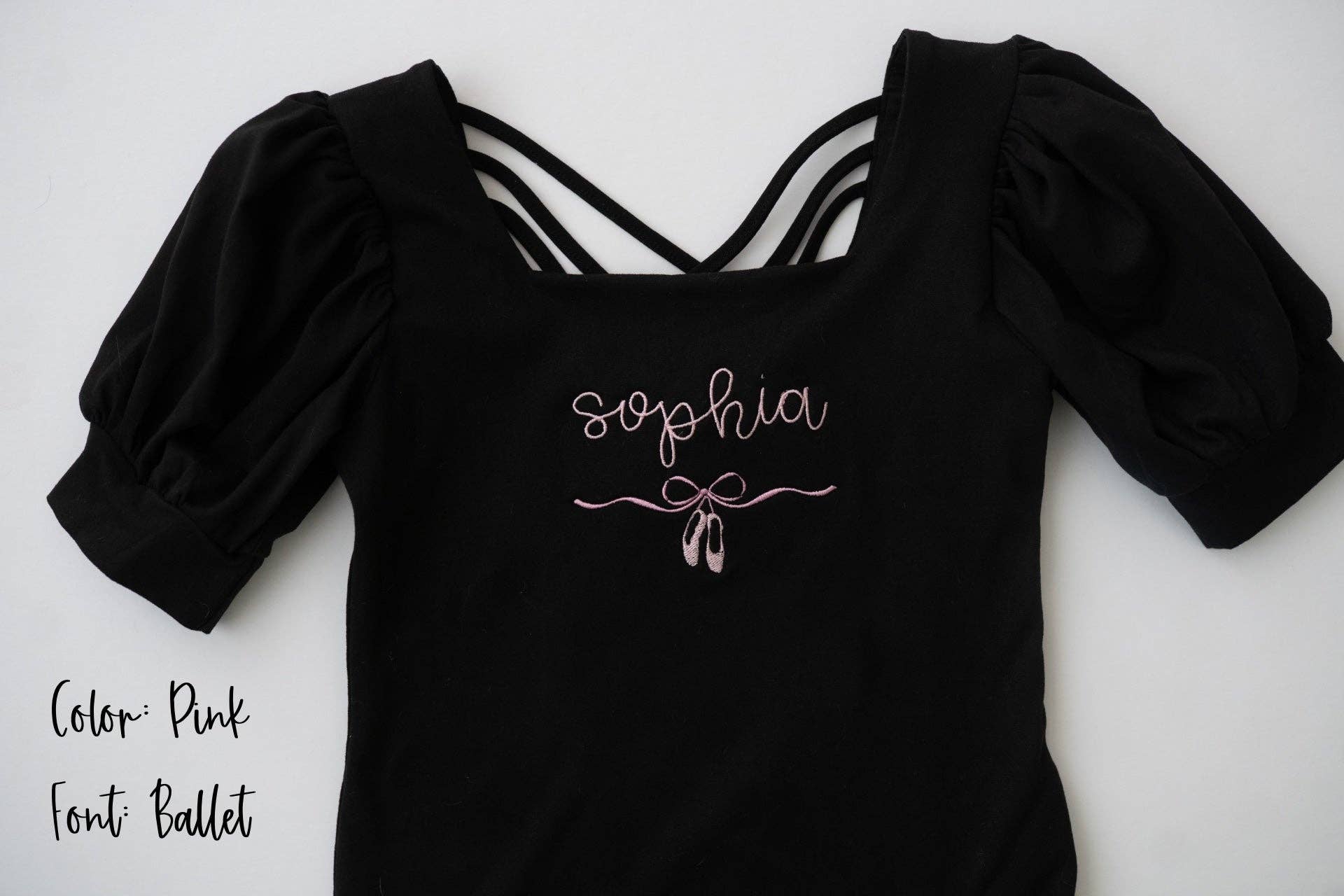 Cheeky Plum - Wholesale Leotard - Kids - Puff Sleeve Leotard - Black Magic7