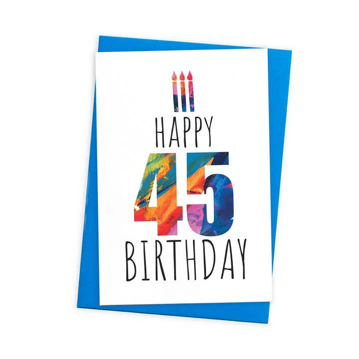45th Birthday Greeting Card - Hard To Find Age Birthday Card for wholesale by size3art