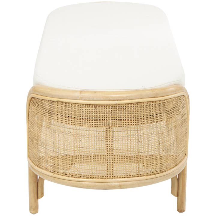 UMA Home Decor - Wholesale Bench - Natural Brown Rattan Bench