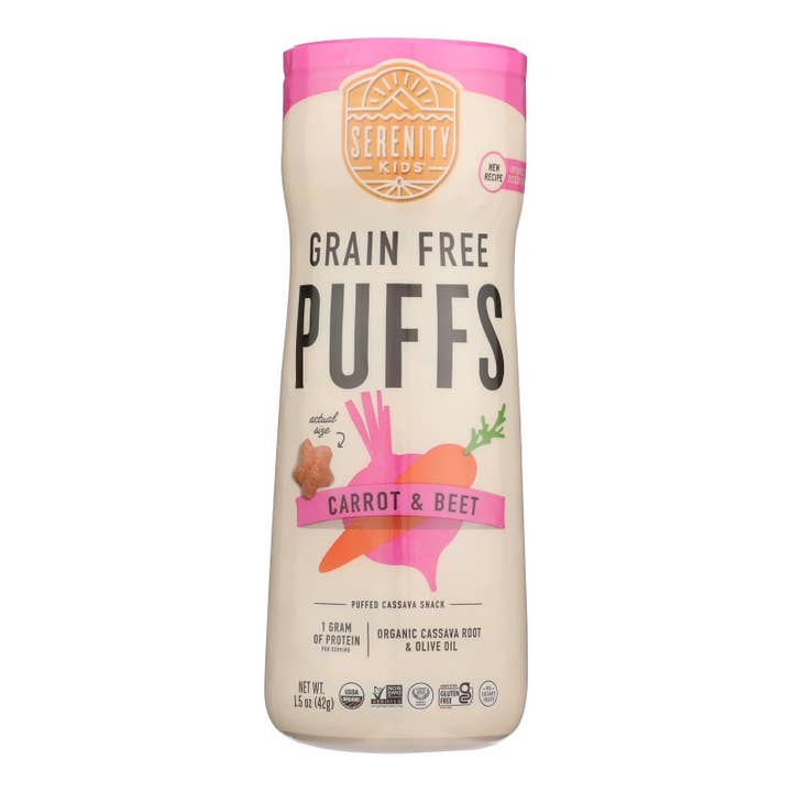 Everyday Supply Co - Wholesale Puffed Snack - Serenity Kids - Puff Crt Beet Veg - Case Of 6-1.5 Oz