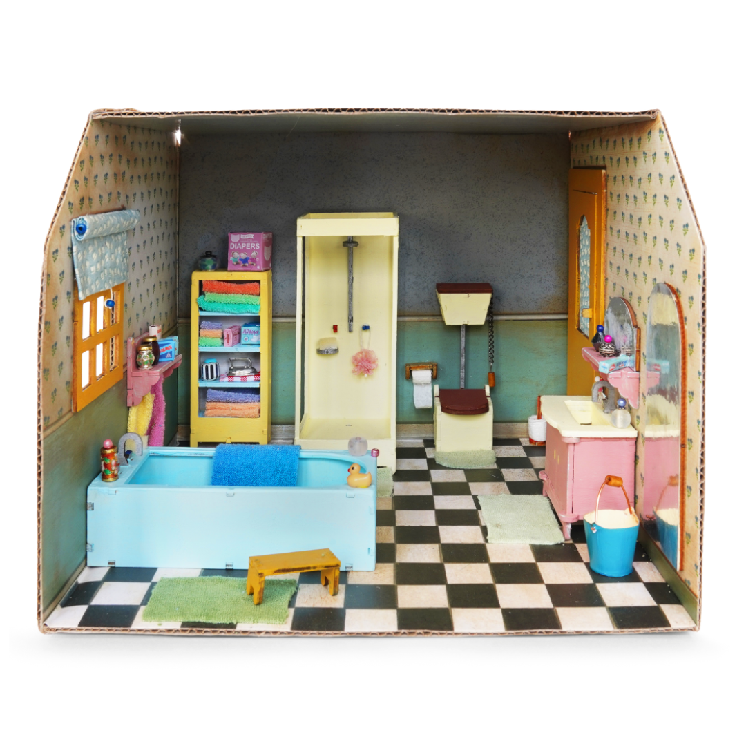 Het Muizenhuis - Wholesale DIY Craft Kit - Kids DIY Dollhouse Furniture Kit - Bathroom (Scale 1:12)11