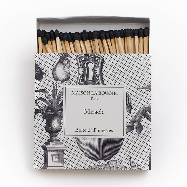 Scatola di fiammiferi MIRACLE per la vendita all'ingrosso da parte di MAISON LA BOUGIE
