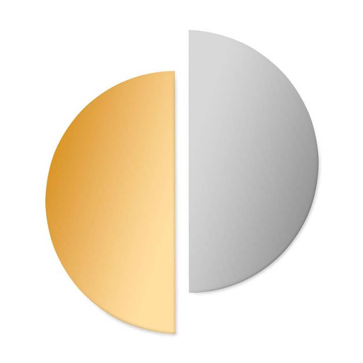 Sæt med 2 tofargede spejle for engroshandel hos Athezza