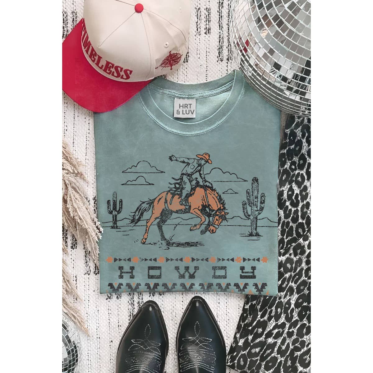 HRTandLUV - Wholesale T-Shirt (Graphic) - Women's - HOWDY MINERAL GRAPHIC TEE5