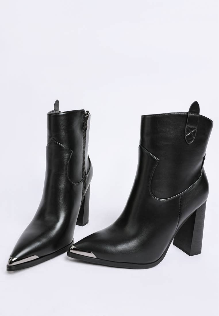 Rag Company - Wholesale Booties - Women's - Hatter Pointed Toe Faux Leather Boots12