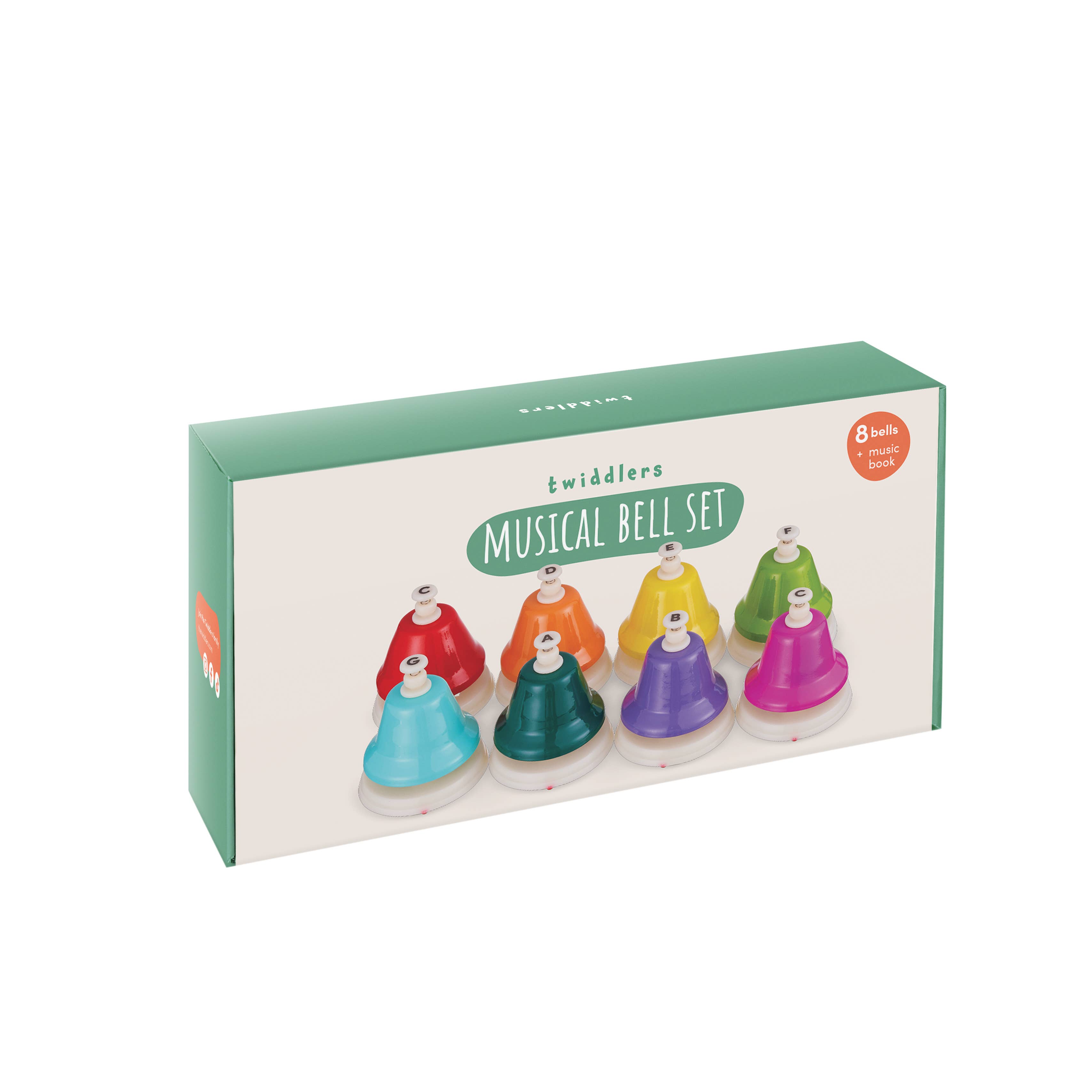 The Twiddlers - Venta al por mayor Juguete musical - Niños y bebés - Conjunto de 8 campanas musicales de mano en colores del arcoíris2