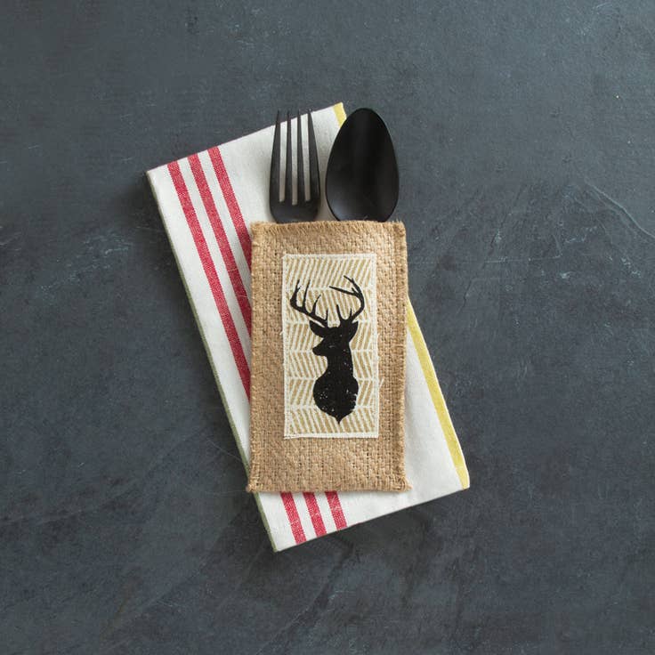 Cutlery Couture - Wholesale Placemat - Deer Patch - Set of 8