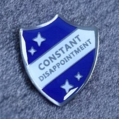 Constant Disappointment - Eco Pin Badge for wholesale by The Enamel Pin Factory