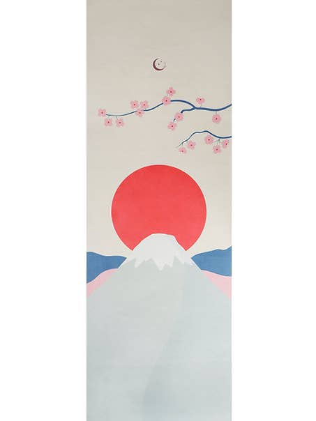 Bhakti People Yoga-matta Japan med naturinspirerat motiv för wholesale av Bhakti People