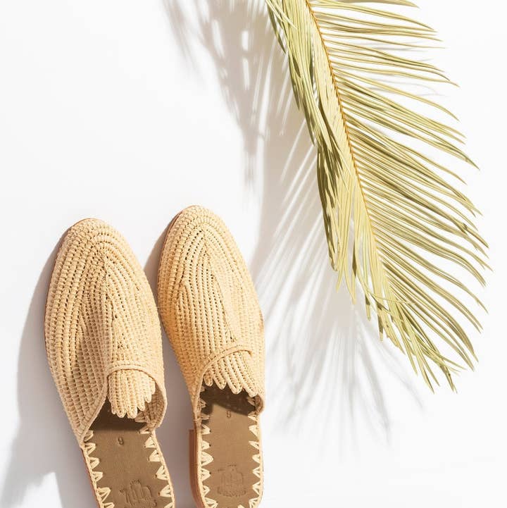Tazallit Raffia Mule
for wholesale by Steraraffia