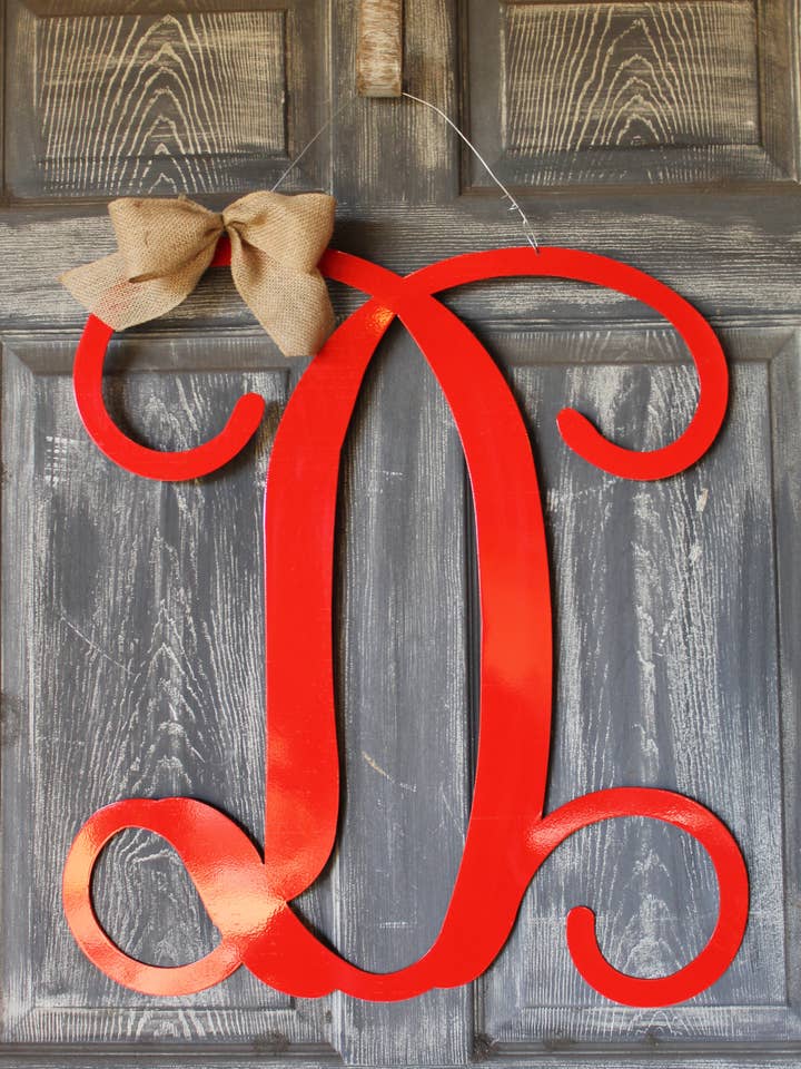 Initial Door Hanger for wholesale by Steel Southern Designs