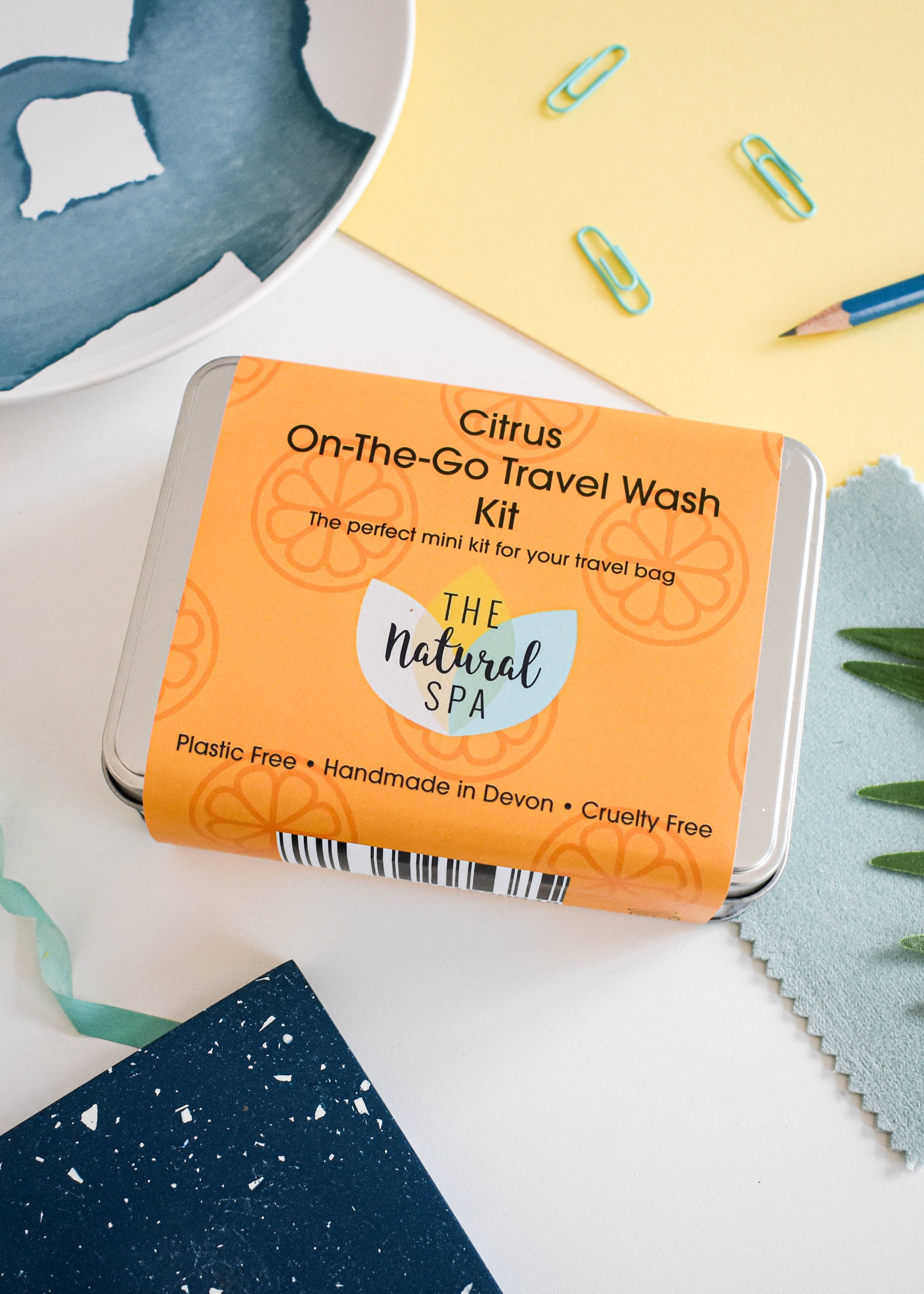 The Natural Spa Cosmetics - Wholesale Bath & Body Set - Citrus Mini "On-The-Go" Travel Wash kit - gift set