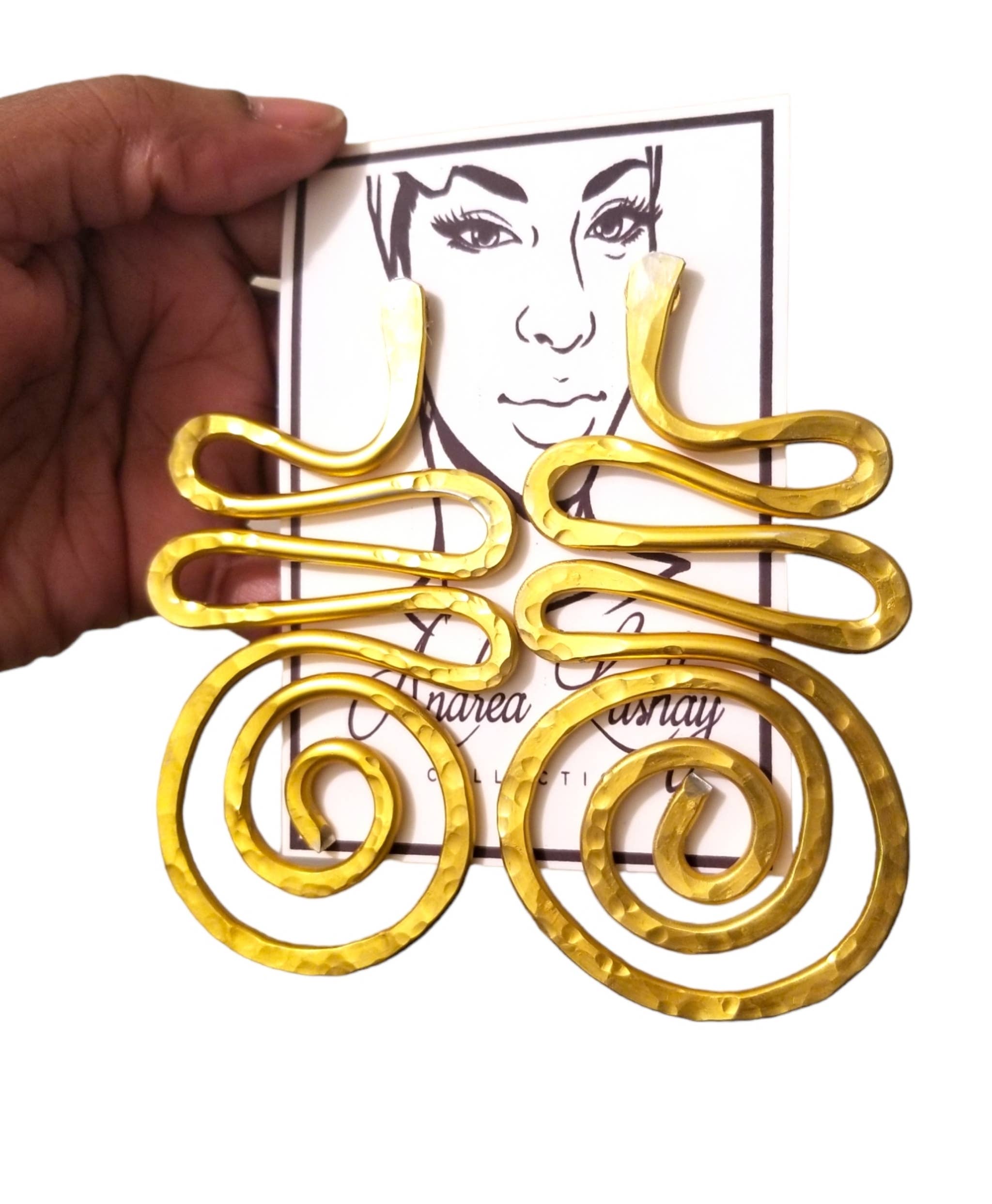 Andrea Lashay Collection - Wholesale Dangle Earrings - Large swirl earrings