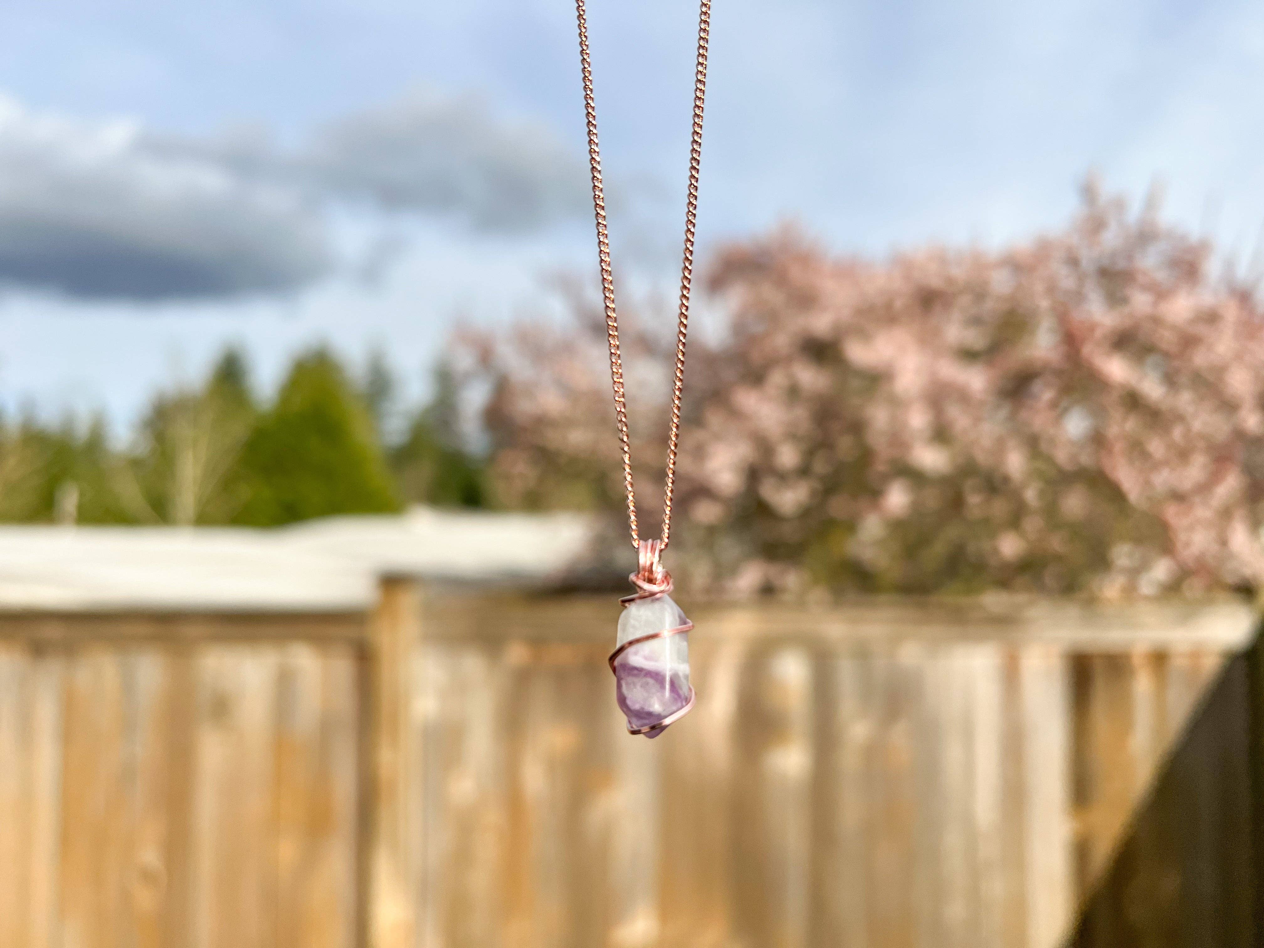Crystals Wired - Wholesale Pendant/Charm Necklace - Fluorite Double Terminated Necklace4