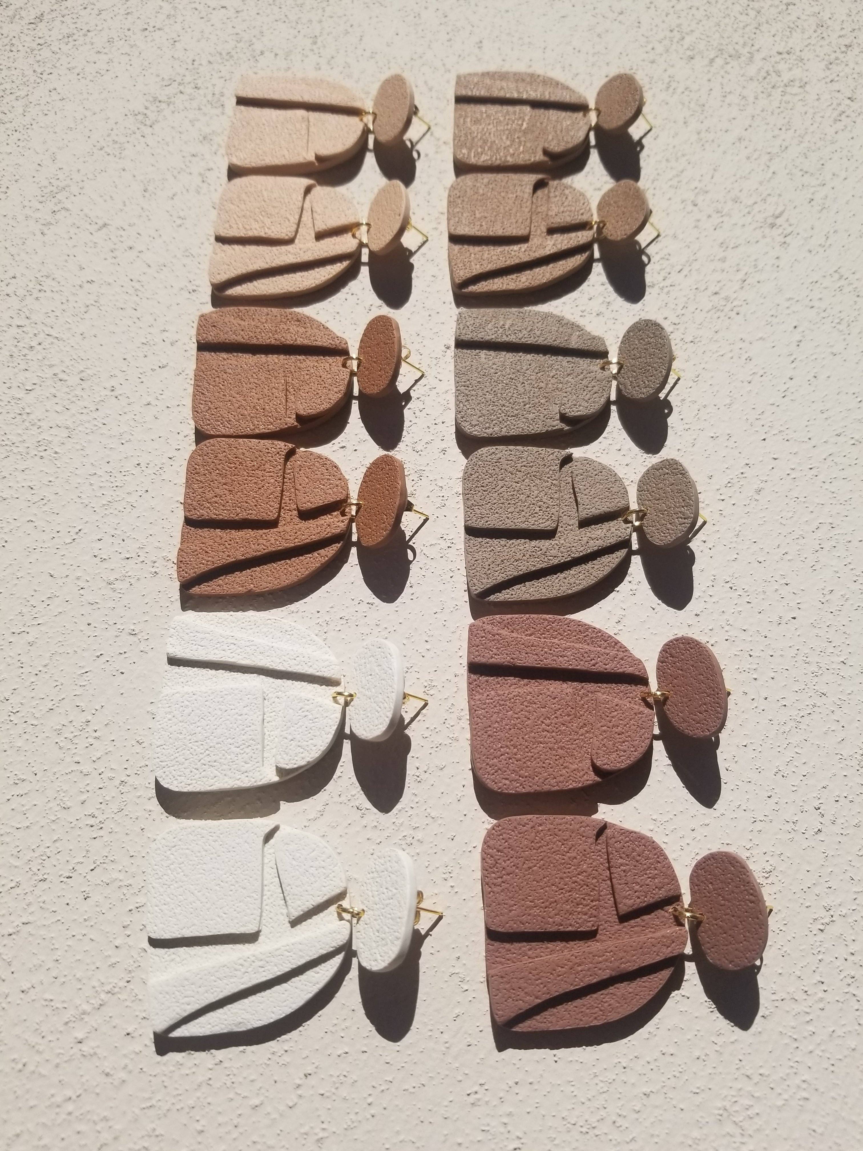 That Clay Girl Co. - Wholesale Dangle Earrings - RUSKA #4 | Polymer Clay Earrings | Bas Relief | Dangle Earri7