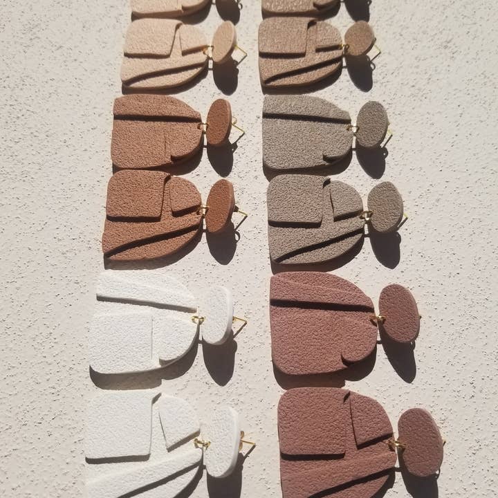 That Clay Girl Co. - Wholesale Dangle Earrings - RUSKA #4 | Polymer Clay Earrings | Bas Relief | Dangle Earri7