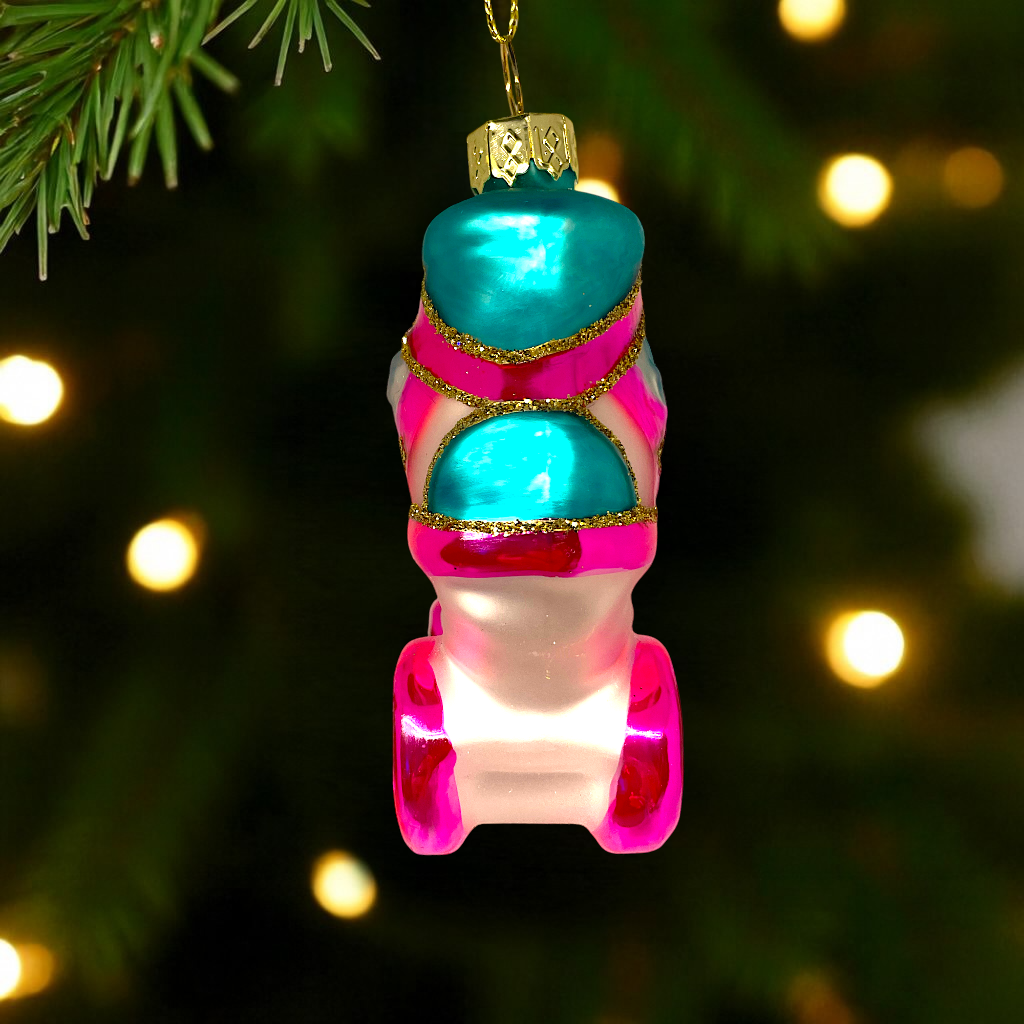 Noel Box - Wholesale Ornament - Roller Skate Christmas Ornament – Glass Holiday Decoration2