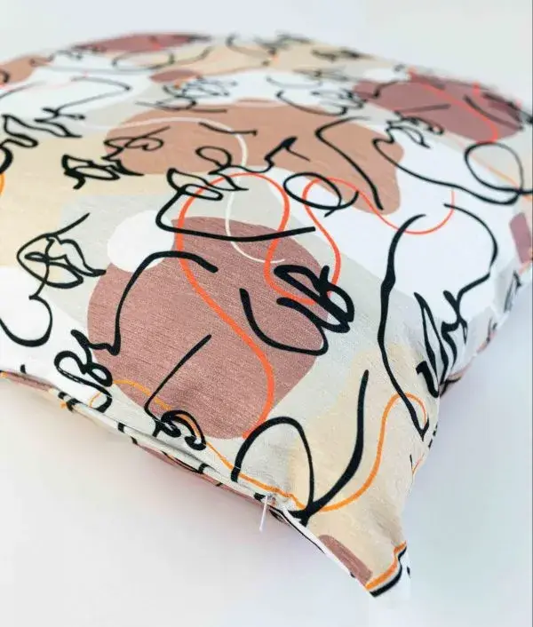 Superkussens – wholesale Throw pillow cover – Chenille throw pillowcase Fenna - Faces0