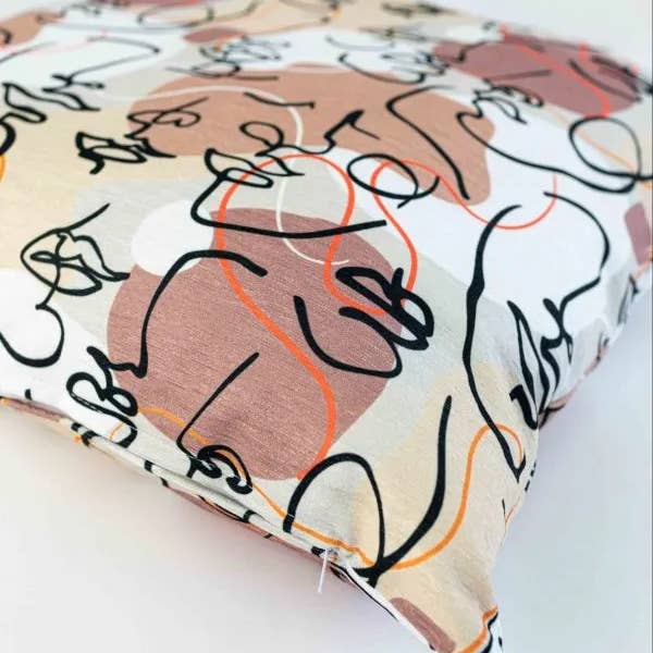 Superkussens - Wholesale Throw pillow cover - Chenille throw pillowcase Fenna - Faces