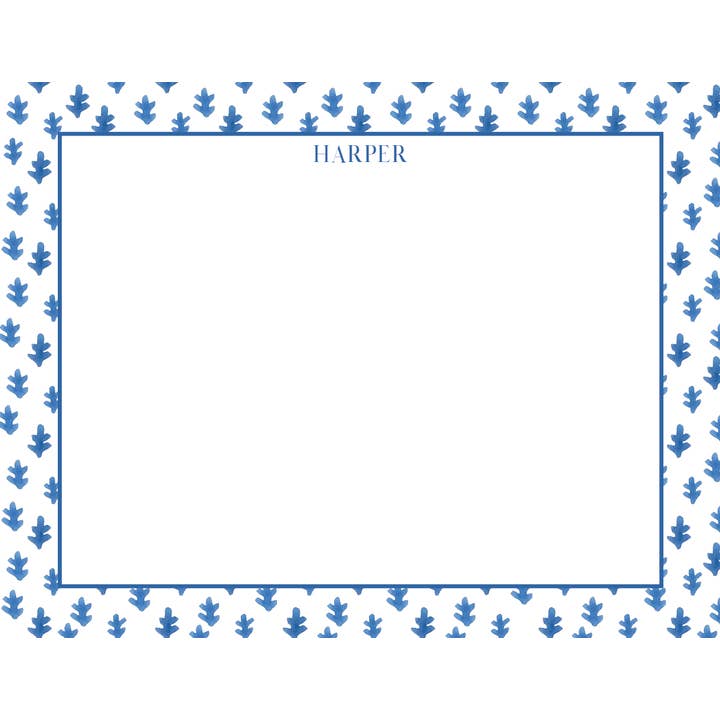 Blue Burma Notecard Set for wholesale by Cedar Street Stationery