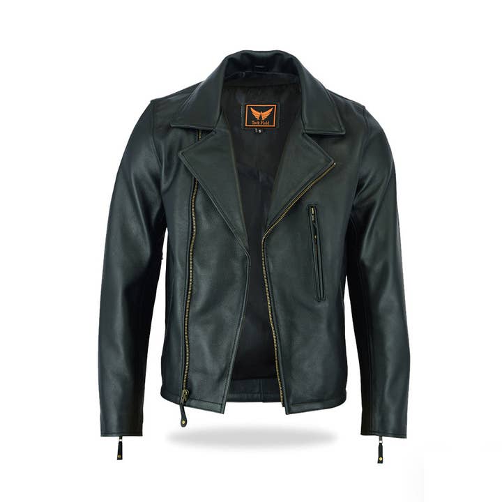 Adventure Mens Motorcycle Biker Style Jacket - Cowhide Milled Leather Jacket for wholesale by Tackfield