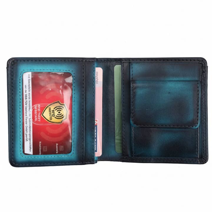 Alta Quero - Wholesale Crossbody Bag - Women's - Textured Leather Essentials Set– Wallets Crossbody BlueBlack18